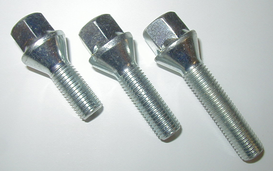 Locking Wheel Bolts 12x1.25 Nuts Tapered for Lancia Thema 84-92 Mk1